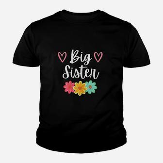 Big Sister A Floral Youth T-shirt | Crazezy