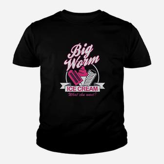 Big Worm Ice Cream Funny Retro Perm Ghetto Hilarious Movie 90S Humor Youth T-shirt | Crazezy CA
