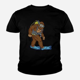 Bigfoot Scuba Diving Shirt Diving Shirts For Men And Women Youth T-shirt - Thegiftio UK