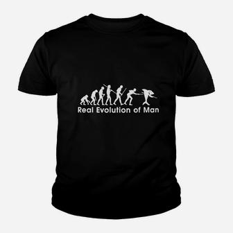 Billiards The Real Evolution Of Man Youth T-shirt | Crazezy