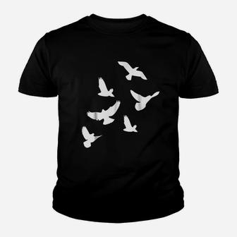 Birds Swarm Youth T-shirt | Crazezy CA