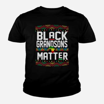 Black Grandsons Matter Shirt For Men Grandson History Month Youth T-shirt | Crazezy CA
