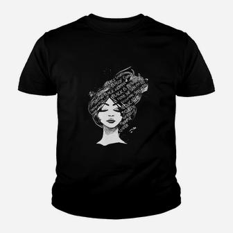 Black History Month Celebration Black Is Beautiful Youth T-shirt | Crazezy