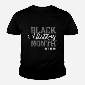 Black History Month Est 1926 Freedom Youth T-shirt | Crazezy