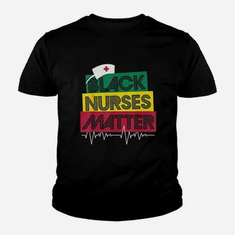 Black Nurses Matter Black History Month Youth T-shirt | Crazezy