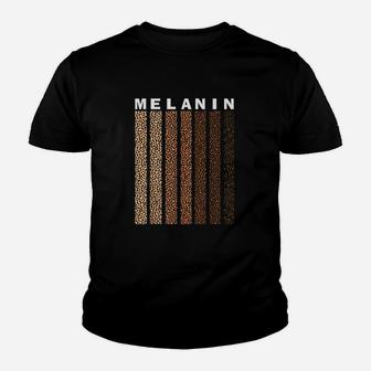 Black Pride Melanin Afro American Leopard Plaid Women Men Youth T-shirt | Crazezy