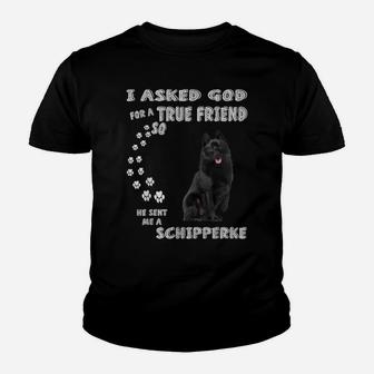 Black Sheepdog Dog Quote Mom Dad Costume, Cute Schipperke Youth T-shirt | Crazezy CA