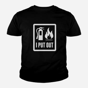 Blackout I Put Out Funny Fireman Firefighter Emt Gift Men Youth T-shirt | Crazezy UK