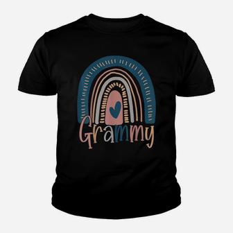 Blessed Grammy Funny Boho Cute Rainbow Family Youth T-shirt | Crazezy