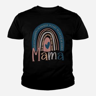 Blessed Mama Funny Boho Cute Rainbow Family Youth T-shirt | Crazezy