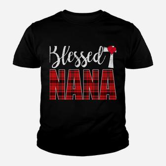 Blessed Nana Cross Caro Christmas Funny Nana Gift Xmas Sweatshirt Youth T-shirt | Crazezy DE