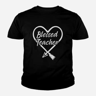 Blessed Teacher Youth T-shirt | Crazezy DE