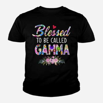 Blessed To Be Called Gamma Flower Style Youth T-shirt | Crazezy AU
