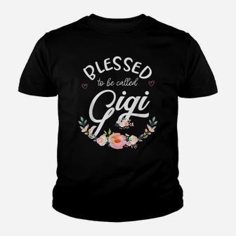 Blessed To Be Called Gigi Shirt For Women Flower Floral Youth T-shirt | Crazezy DE