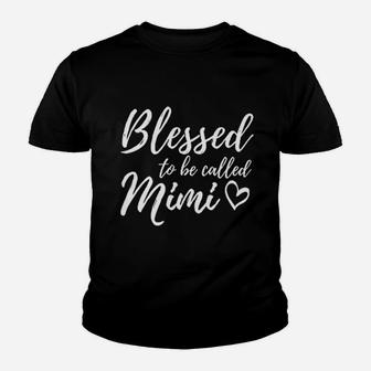 Blessed To Be Called Mimi Grandma Gift Youth T-shirt - Thegiftio UK