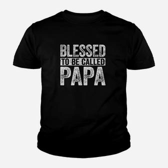 Blessed To Be Called Papa Youth T-shirt | Crazezy DE