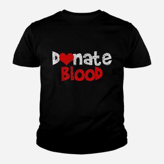 Blood Donor Donation Youth T-shirt | Crazezy DE