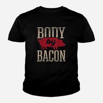Body By Bacon Low Carb High Fat Ketogenic Diet Gifts Youth T-shirt | Crazezy AU