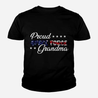 Bold Flag Proud Space Force Grandma Youth T-shirt | Crazezy
