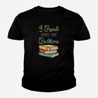 Book Lover I Read Past My Bedtime Youth T-shirt | Crazezy UK