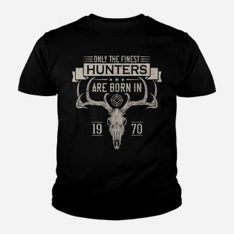 Born In 1970 Deer Hunter Funny Birthday Hunting Men Women Youth T-shirt | Crazezy AU