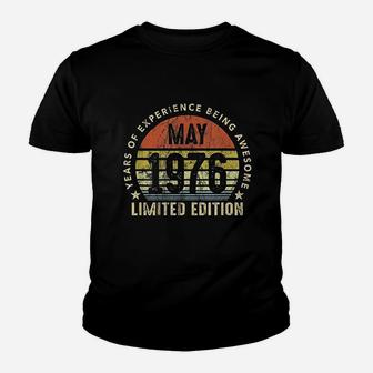 Born In May 1976 Vintage Sunset 45Th Birthday All Original Youth T-shirt | Crazezy DE