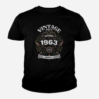 Born In November 1963 Original Parts Vintage Birthday Youth T-shirt | Crazezy CA