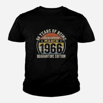 Born March 1966 55Th Bithday Youth T-shirt | Crazezy