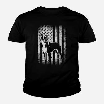 Boston Terrier American Flag Dog Dad Dog Mom Lover Youth T-shirt | Crazezy UK