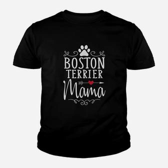 Boston Terrier Mama Youth T-shirt | Crazezy
