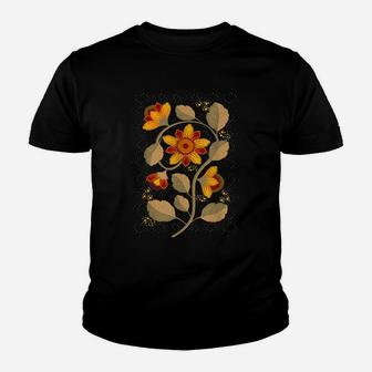 Botanical Vintage Spring Flower Tee For Gardener Mom - Retro Youth T-shirt | Crazezy DE