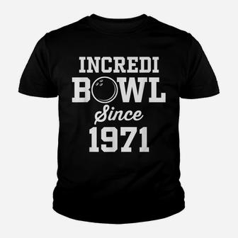 Bowling Gift For 49 Year Old Bowler 1971 49Th Birthday Youth T-shirt | Crazezy