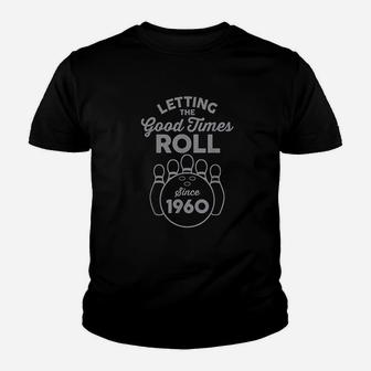 Bowling Gift For 61 Year Old 1960 61St Birthday Bowler Youth T-shirt | Crazezy CA