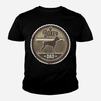 Boxer Dad - Boxer Dog Silhouette Youth T-shirt | Crazezy