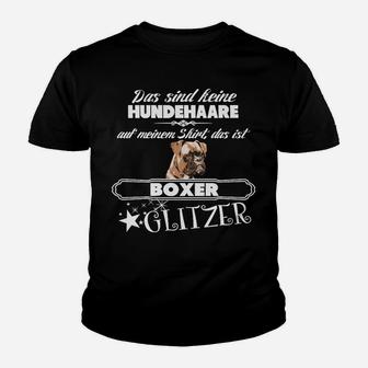 Boxer-Hunde Glitzer Kinder Tshirt, Lustiges Kinder Tshirt mit Spruch - Seseable