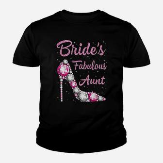 Brides Fabulous Aunt Happy Wedding Marry Vintage Youth T-shirt | Crazezy
