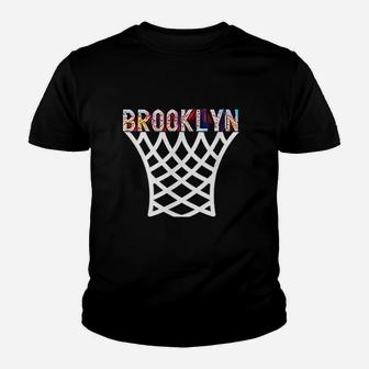 Brooklyn Basketball Game Nets Fan Retro Vintage Bball Sport Youth T-shirt | Crazezy