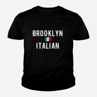 Brooklyn Italian Flag Of Italy Youth T-shirt | Crazezy