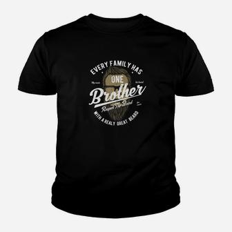 Brother With A Great Beard The Fun Brother For Men Youth T-shirt - Thegiftio UK