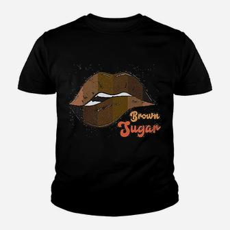 Brown Lips Youth T-shirt | Crazezy DE