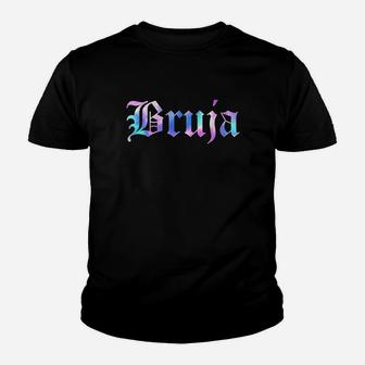 Bruja Tie Dye Galaxy Old English Chola Youth T-shirt | Crazezy