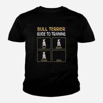Bull Terrier Guide To Training Dog Youth T-shirt | Crazezy