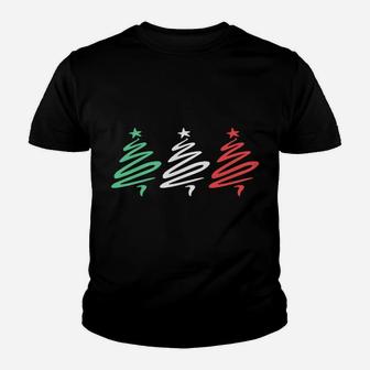 Buon Natale - Merry Christmas Italian Flag Trees Sweatshirt Youth T-shirt | Crazezy