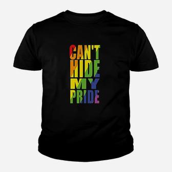 Buy Cool Lgbt Tall Cant Hide My Pride Youth T-shirt | Crazezy