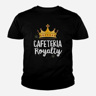 Cafeteria Royalty Lunch Lady Royal Crown Youth T-shirt | Crazezy