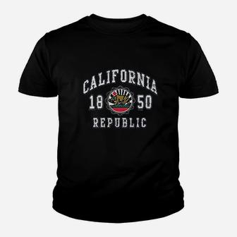 California Republic Bear State Flag Youth T-shirt | Crazezy CA