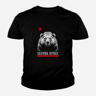 California Republic Bear Youth T-shirt | Crazezy UK