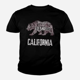California Republic Vintage Cali Bear Youth T-shirt | Crazezy AU