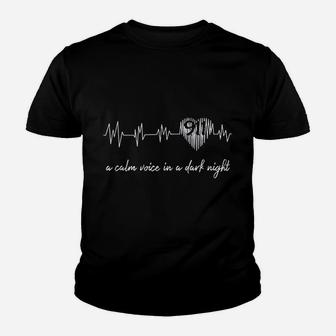 Calm Voice In A Dark Night Youth T-shirt | Crazezy DE