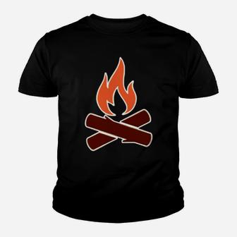 Campfire Drinking Team Camper Life Youth T-shirt | Crazezy